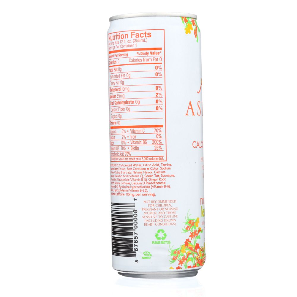 ASPIRE: Energy Drink Mango Lemonade Single, 12 fo