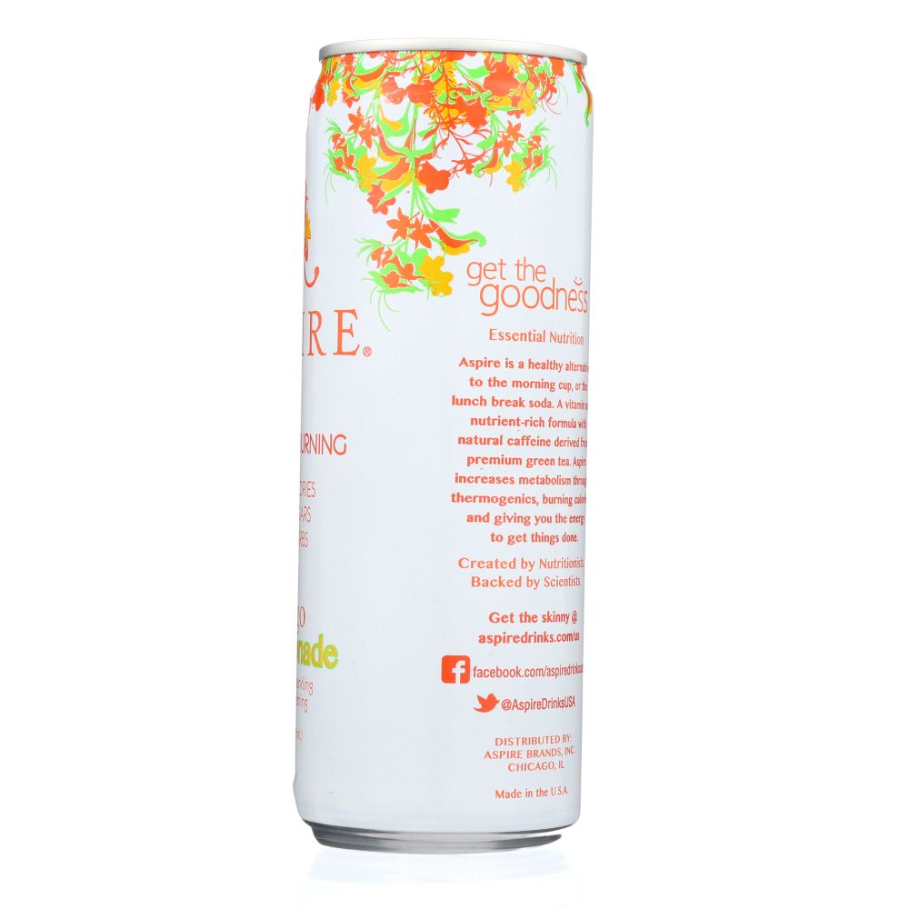 ASPIRE: Energy Drink Mango Lemonade Single, 12 fo