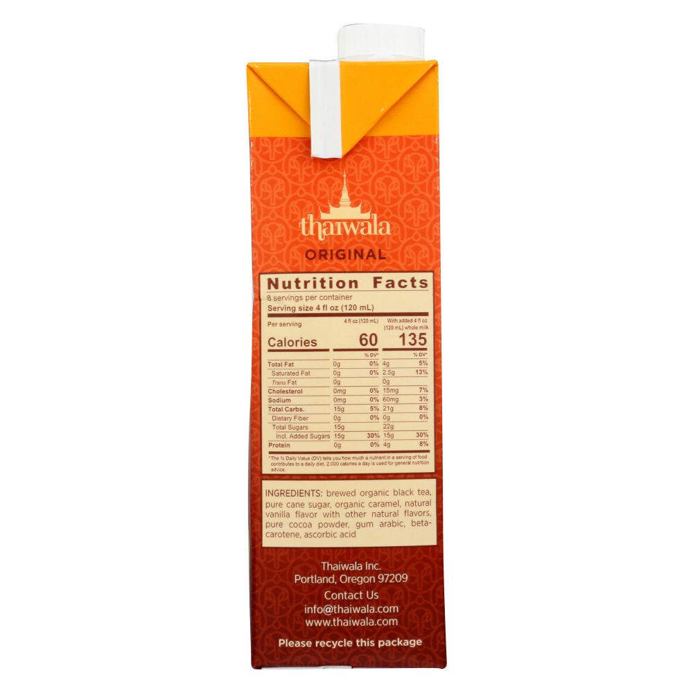 THAIWALA: Original Concentrate Thai Tea, 32 fl oz