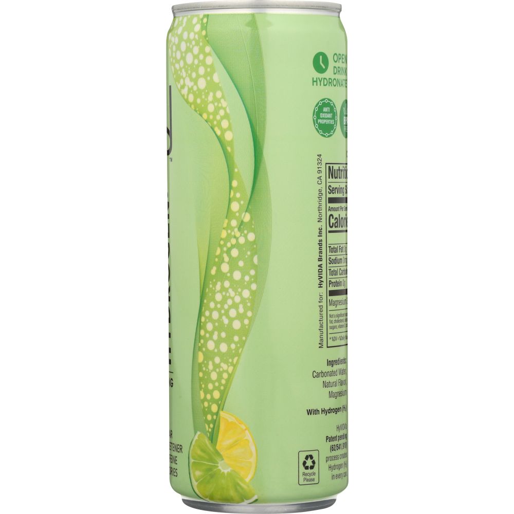 HYVIDA: Water Sparkling Lemon Lime, 12 fo