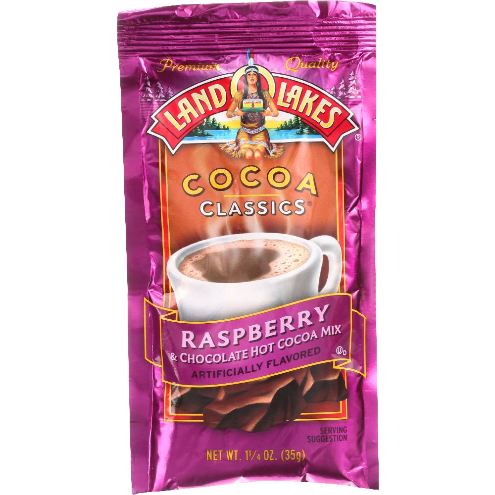 LAND O LAKES: Raspberry and Chocolate Cocoa Mix, 1.25 oz