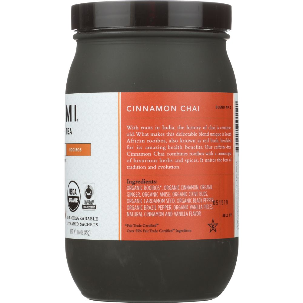 PAROMI TEA: Tea Cinnamon Chai Organic, 15 bg