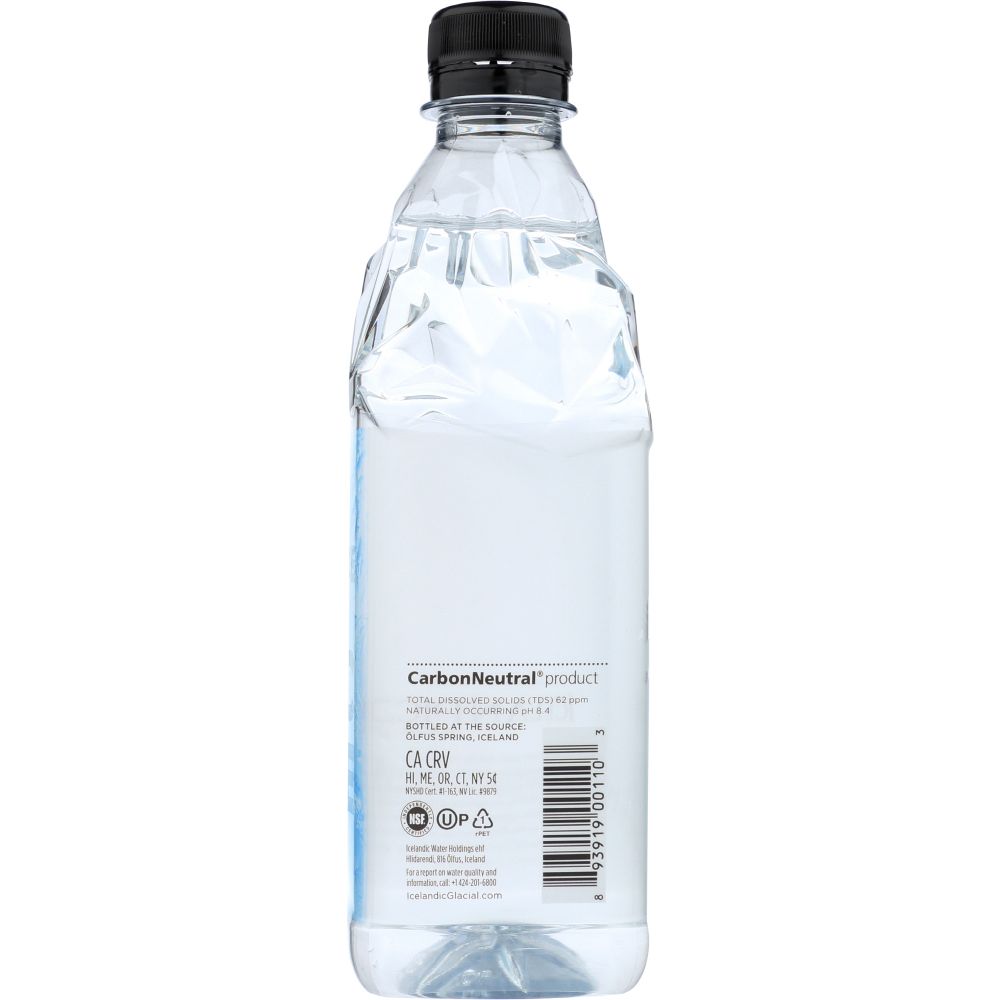 ICELANDIC GLACIAL: Water Spring Natural, 500 ml