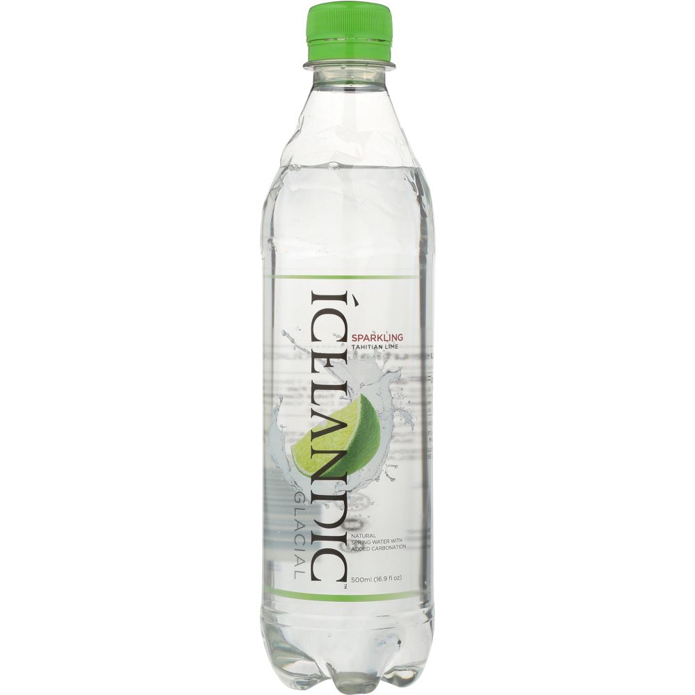 ICELANDIC GLACIAL: Tahitian Lime Sparkling Water, 16.9 fl oz