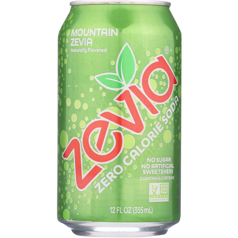 ZEVIA: Zero Calorie Soda Mountain Zevia 6-12 fl oz, 72 fl oz