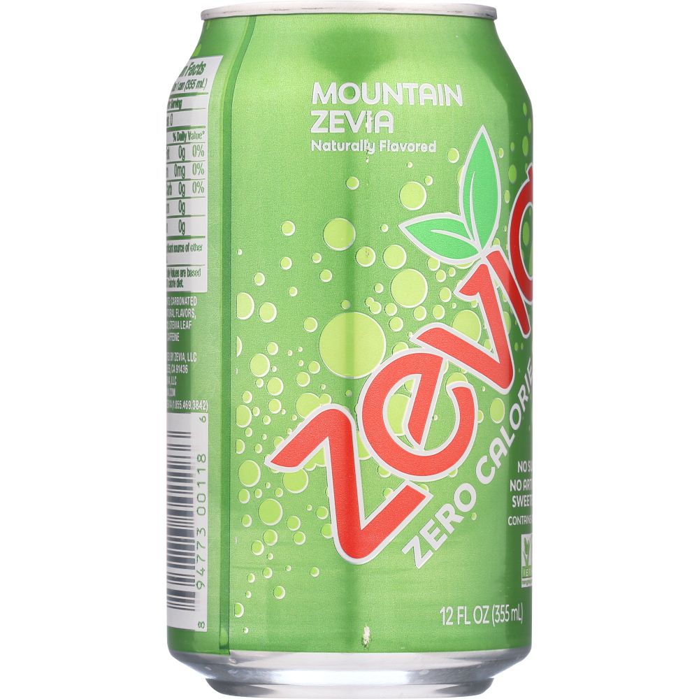 ZEVIA: Zero Calorie Soda Mountain Zevia 6-12 fl oz, 72 fl oz