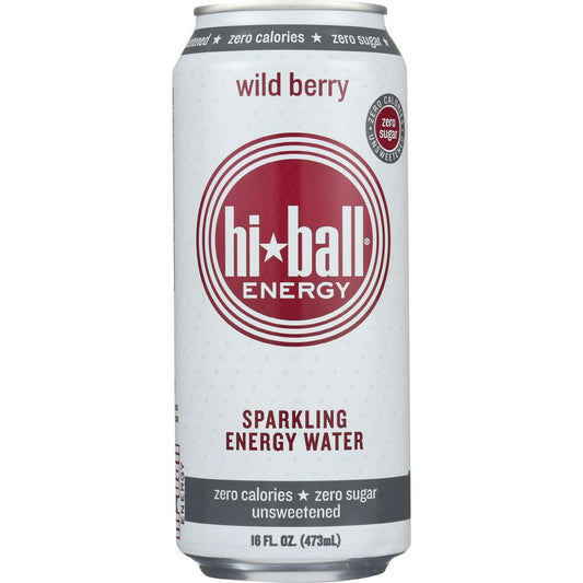 Hi Ball Energy Wild Berry Sparkling Energy Water, 16 Oz