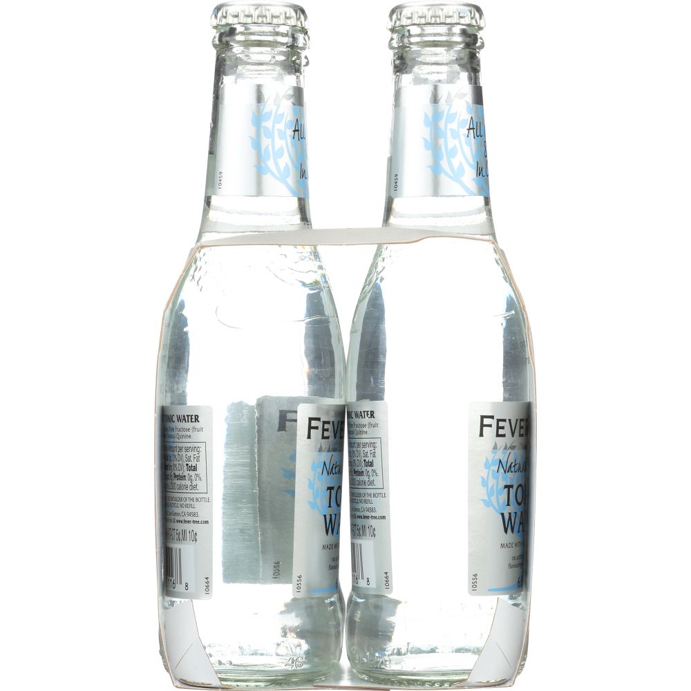 FEVER-TREE: Naturally Light Tonic Water 4x6.8 oz Bottles, 27.2 oz