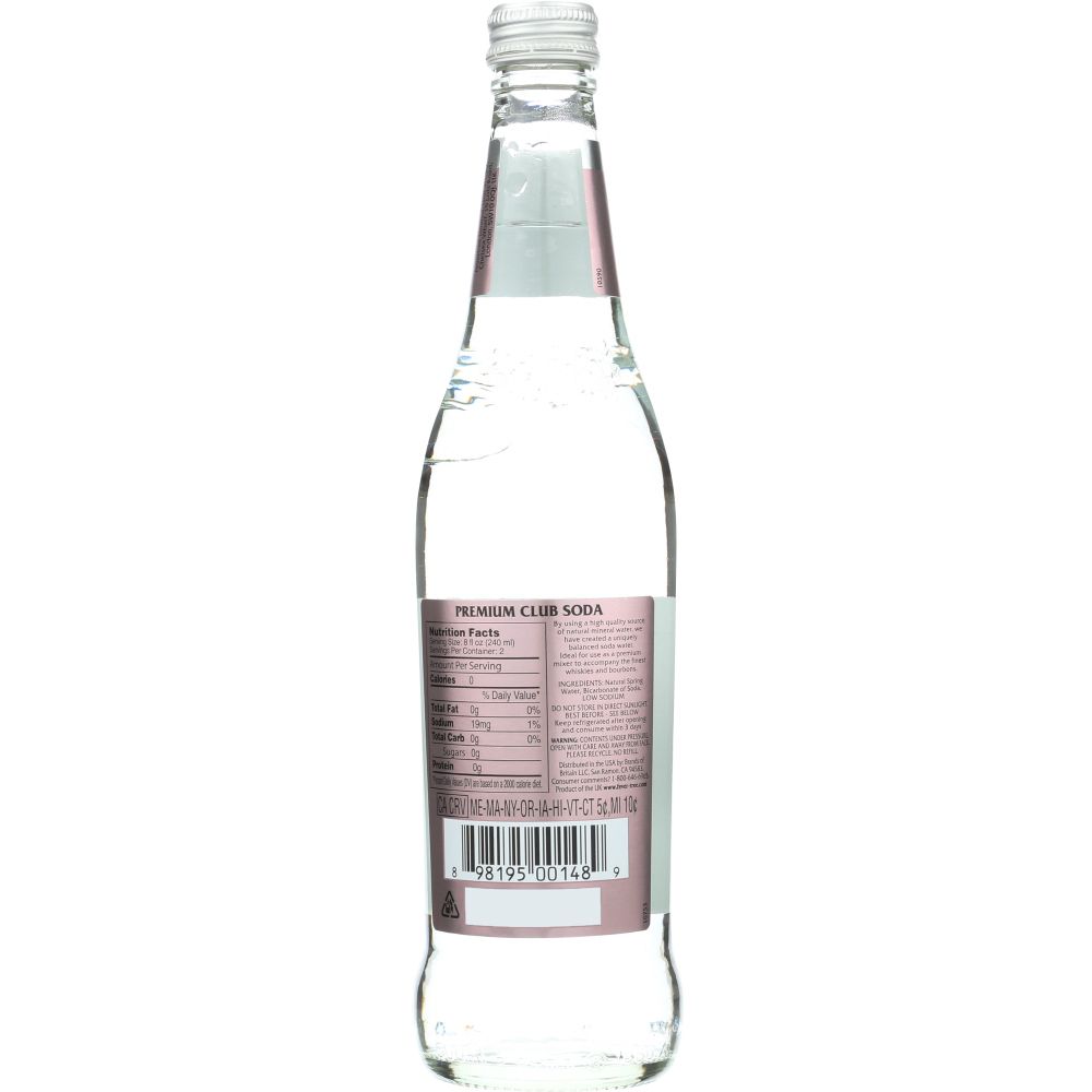 FEVER TREE: Soda Spring Club, 16.9 fo