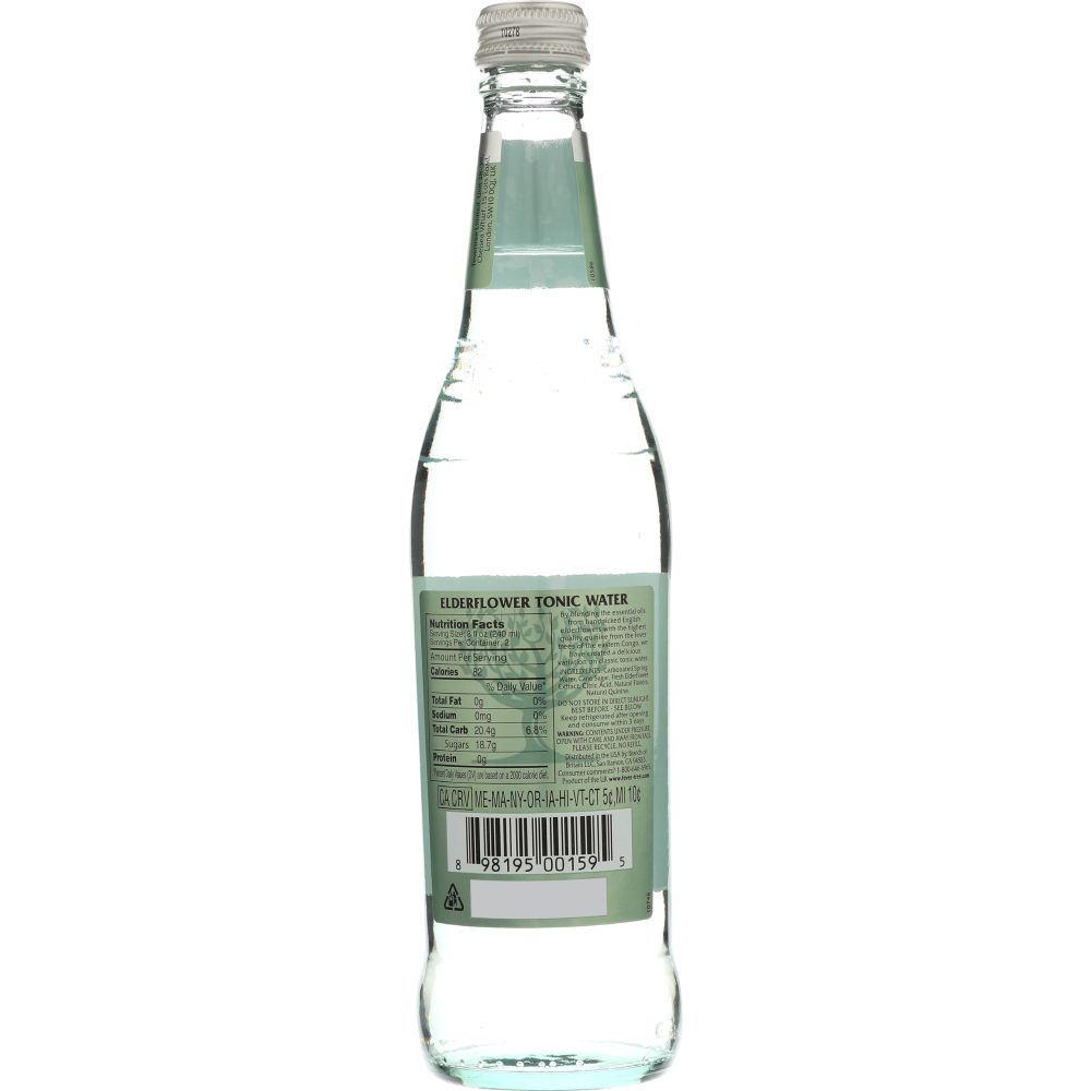 FEVER TREE: Elderflower Tonic Water, 16.9 oz