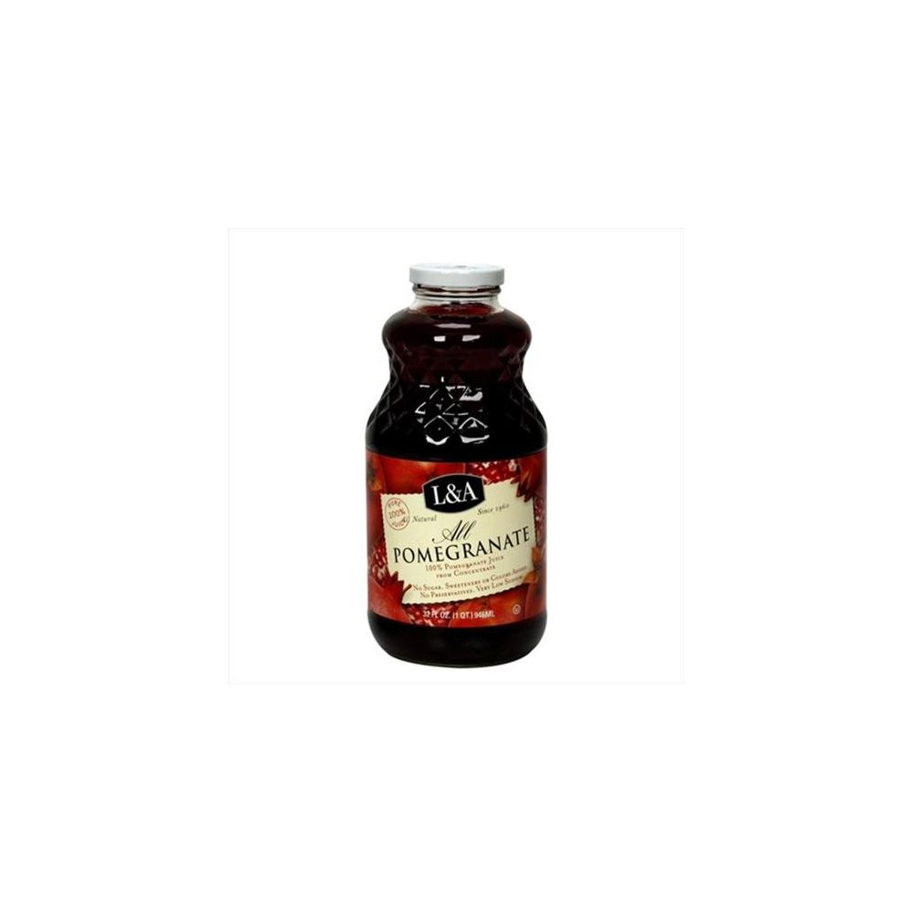 L & A JUICE: All Pomegranate, 32 oz