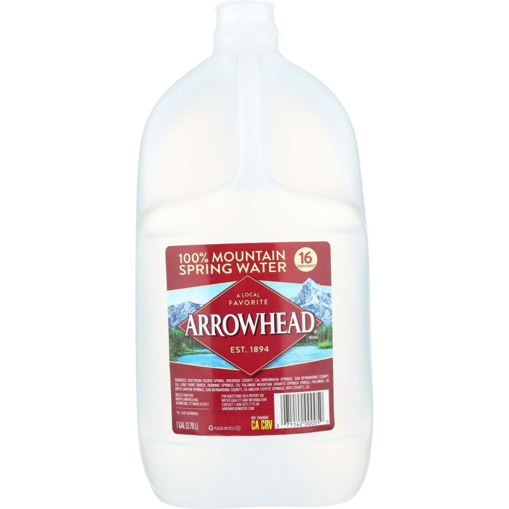 ARROWHEAD WATER: Spring Water, 1 ga