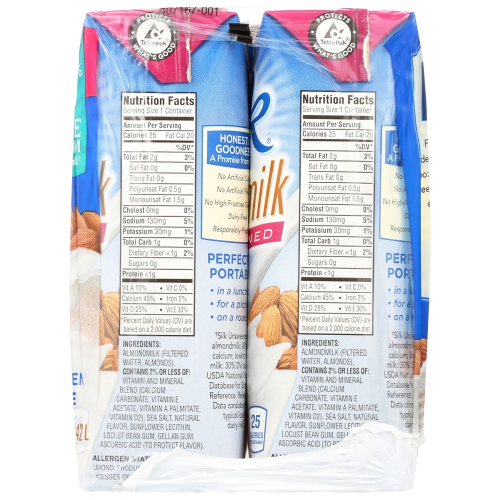 SILK: Unsweet Almondmilk, 48 oz