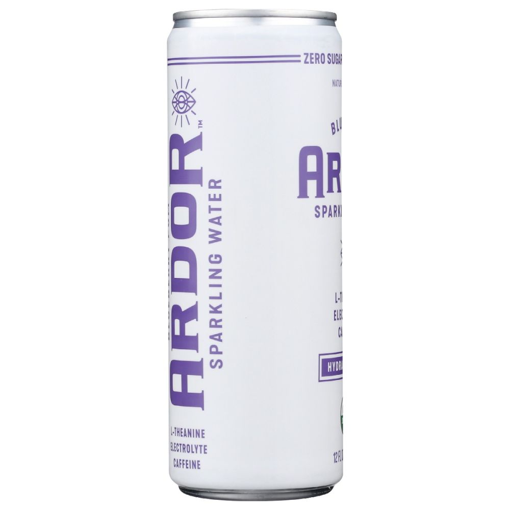 ARDOR ORGANIC INC: Blueberry Pom Sparkling Water, 12 fo