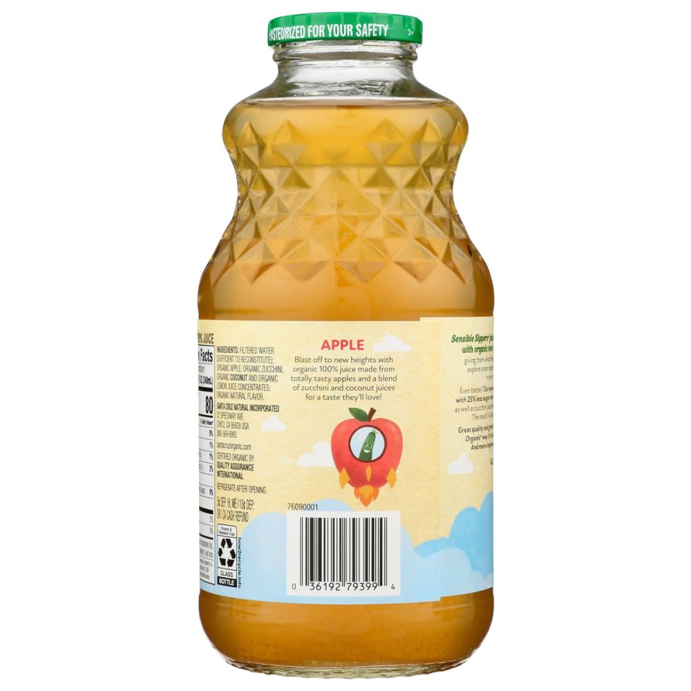 SANTA CRUZ: Organic Sensible Sippers Apple, 32 fo