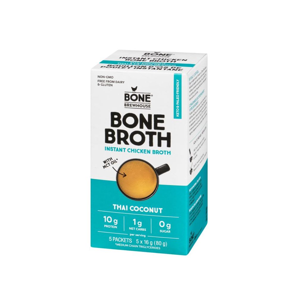 BONE BREWHOUSE: Thai Coconut Chicken Bone Broth, 2.82 oz