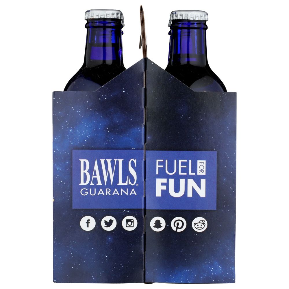 BAWLS GUARANA: Original Soda 4 Pack, 40 oz