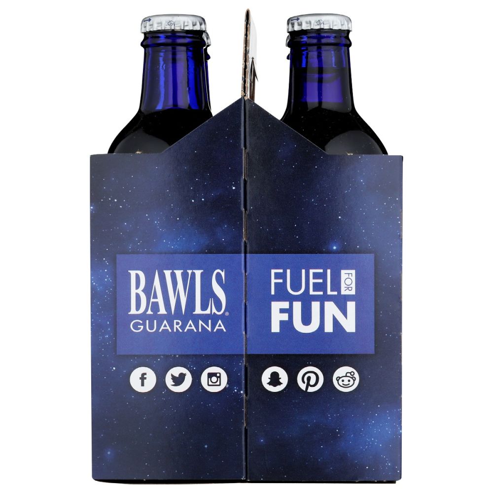 BAWLS GUARANA: Original Soda 4 Pack, 40 oz