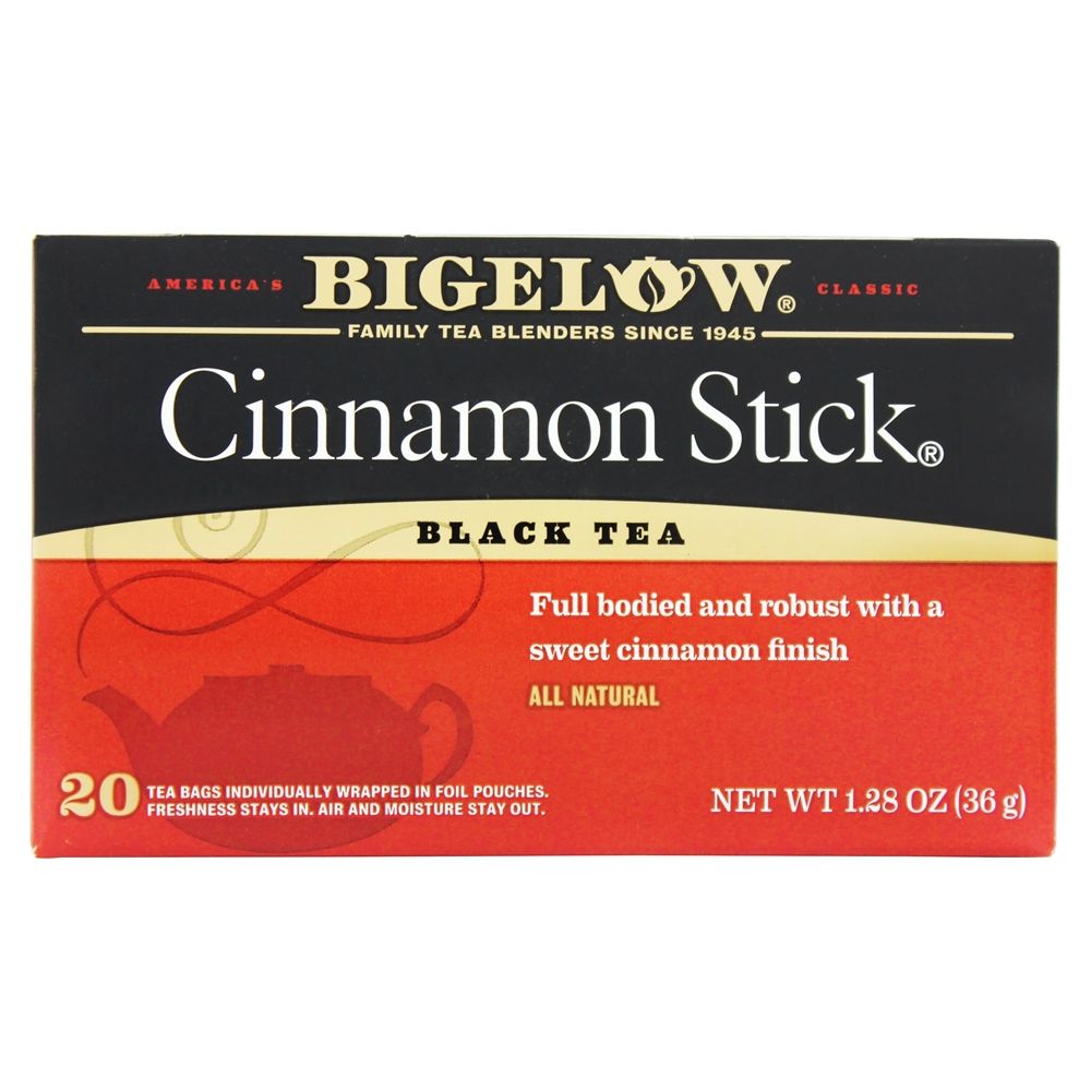 BIGELOW: Tea All Natural Black Tea Cinnamon Stick, 20 tea bags