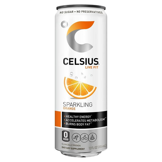 CELSIUS: Live Fit Sparkling Orange, 12 oz