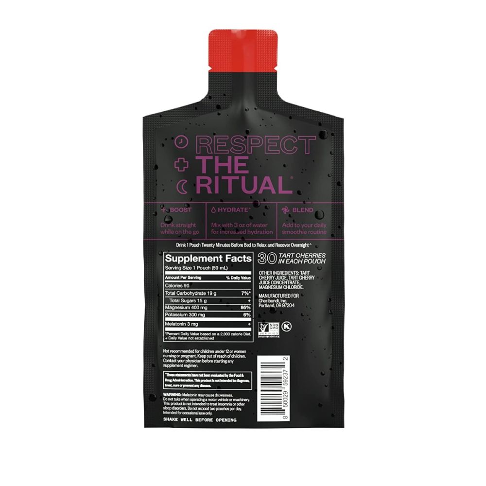 CHERIBUNDI: Tart Cherry Sleep Concentrate Juice, 2 fo