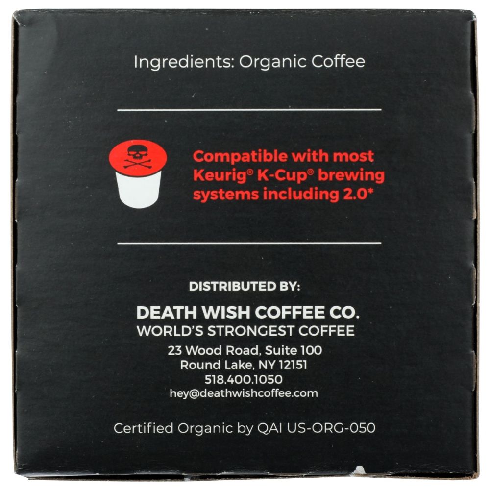 DEATH WISH COFFEE: Dark Roast Death Cups, 10 cp