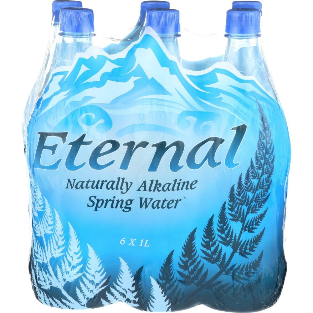 ETERNAL: Naturally Alkaline Spring Water 6 Count, 202.8 fo