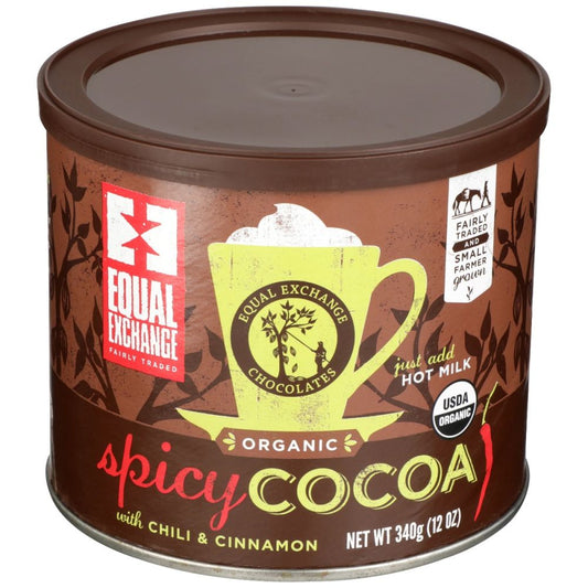 EQUAL EXCHANGE: Cocoa Mix Hot Spicy Organic, 12 oz