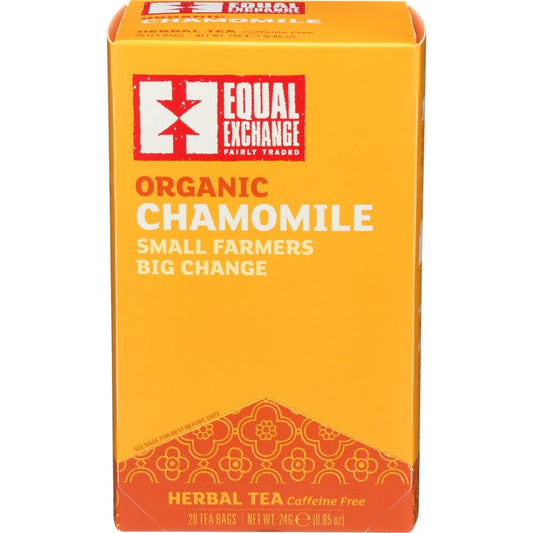 EQUAL EXCHANGE: Tea Chamomile Organic, 20 bg