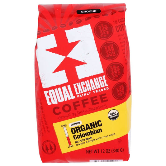 EQUAL EXCHANGE: Coffee Columbian Ground Organic, 12 oz