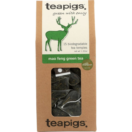 TEAPIGS: Mao Feng Green Tea, 15 bg