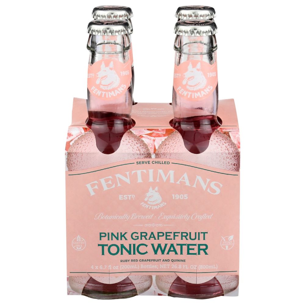 FENTIMANS: Mixer Tonic Water Pink Grapefruit 4 pk, 26.8 fo