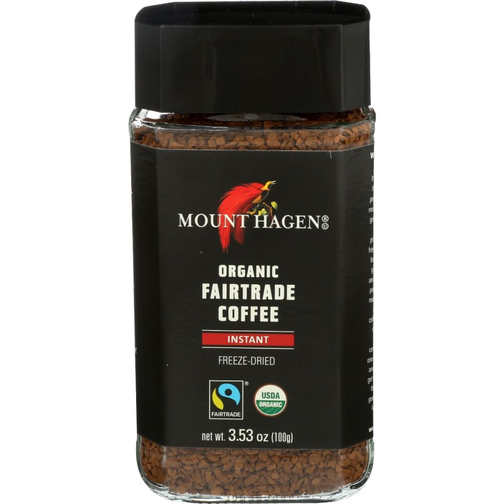 MOUNT HAGEN: Organic Freeze Dried Instant Coffee, 3.53 oz