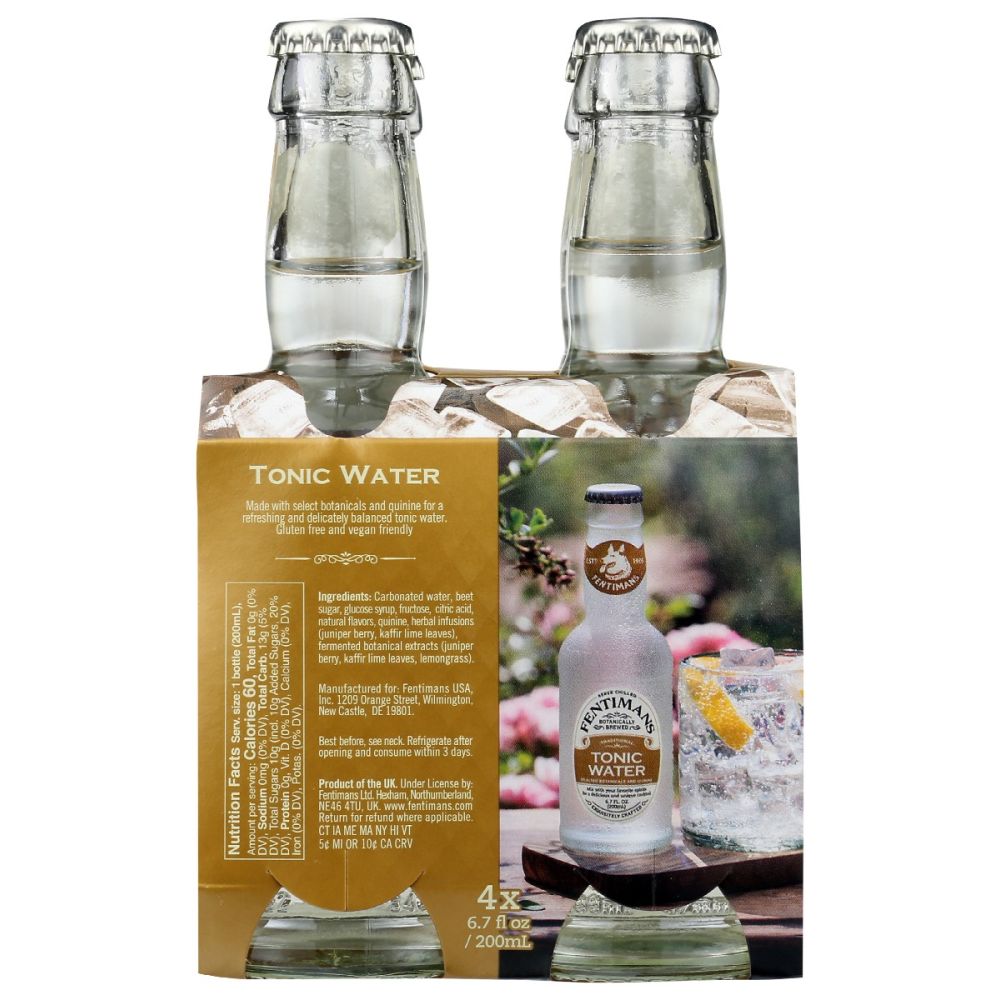 FENTIMANS: Mixer Tonic Water 4Pk, 26.8 fo