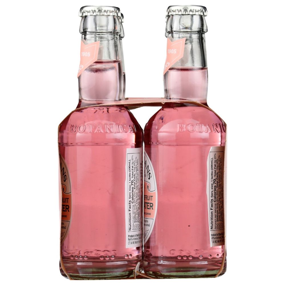 FENTIMANS: Mixer Tonic Water Pink Grapefruit 4 pk, 26.8 fo