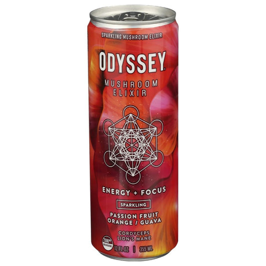 ODYSSEY ELIXIR: Energy Plus Focus Passion Fruit Orange Guava, 12 fo