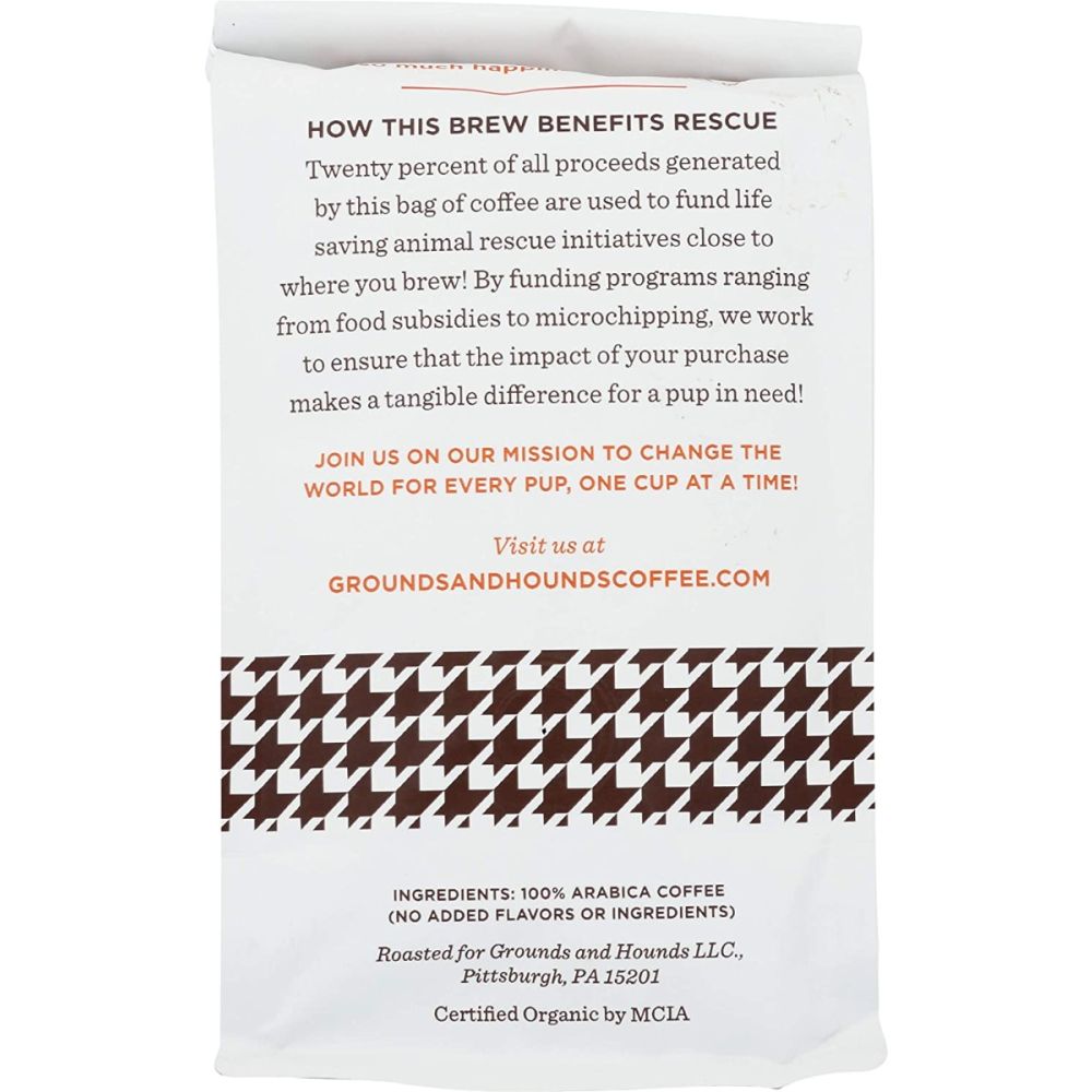 GROUNDS & HOUNDS COFFEE: Paper Slippers Whole Bean Coffee, 12 oz