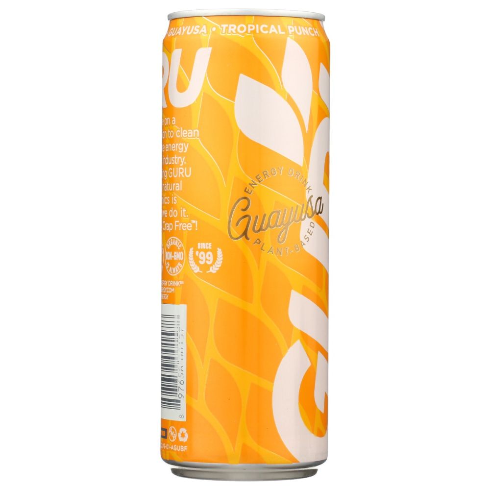 GURU: Guayusa Tropical Punch Energy Drink, 12 fo