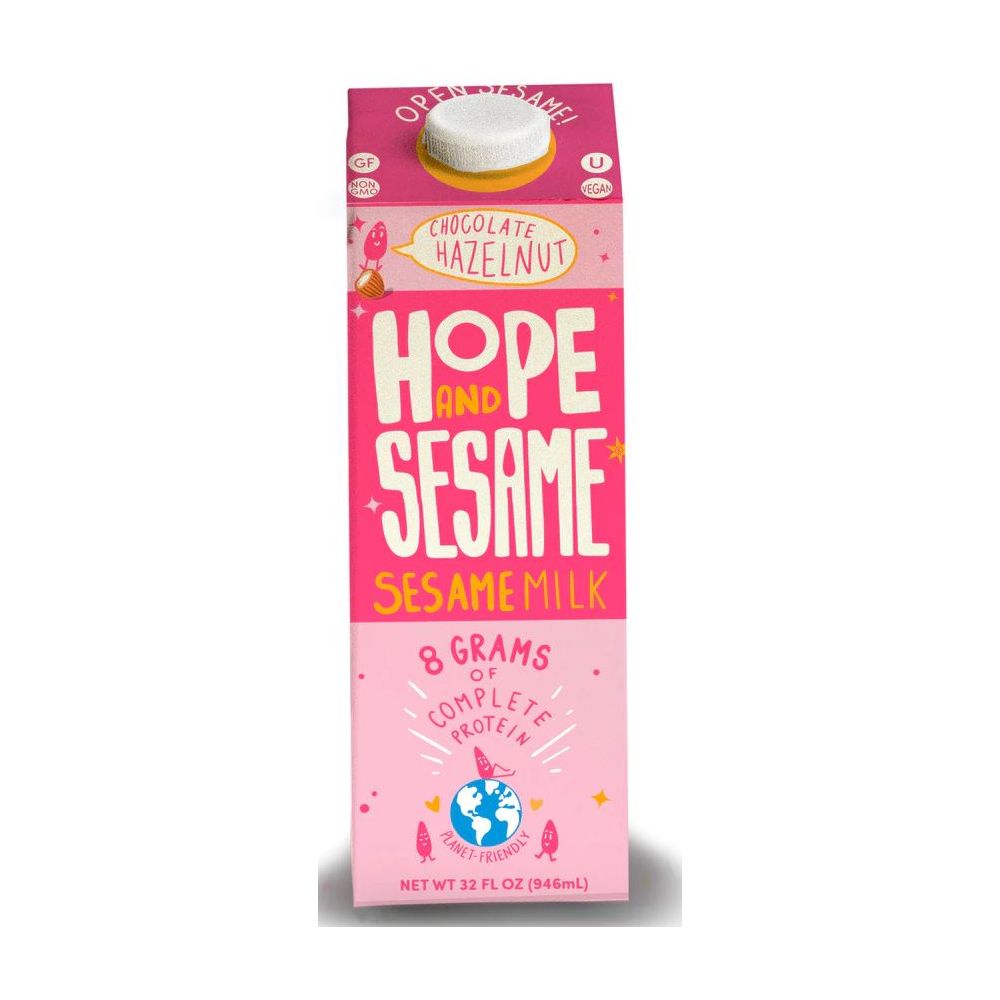 HOPE AND SESAME: Chocolate Hazelnut Sesame Milk, 32 oz