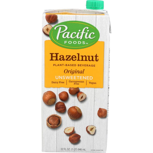 PACIFIC FOODS: Hazelnut Unsweetened Original, 32 fo