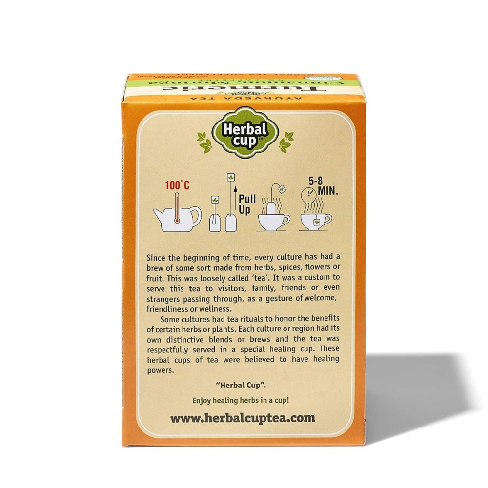 HERBAL CUP: Turmeric Cinnamon Moringa Tea, 16 bg