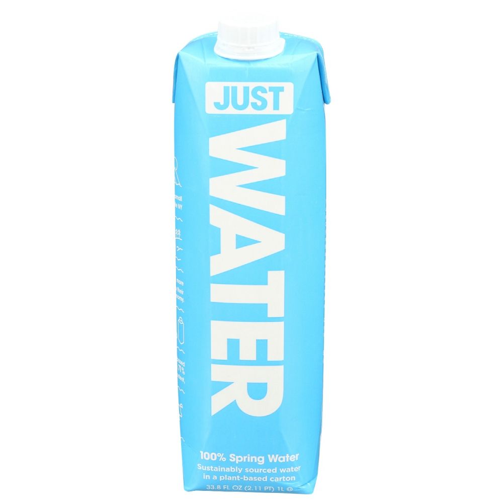 JUST WATER: 100% Spring Water, 33.8 fo