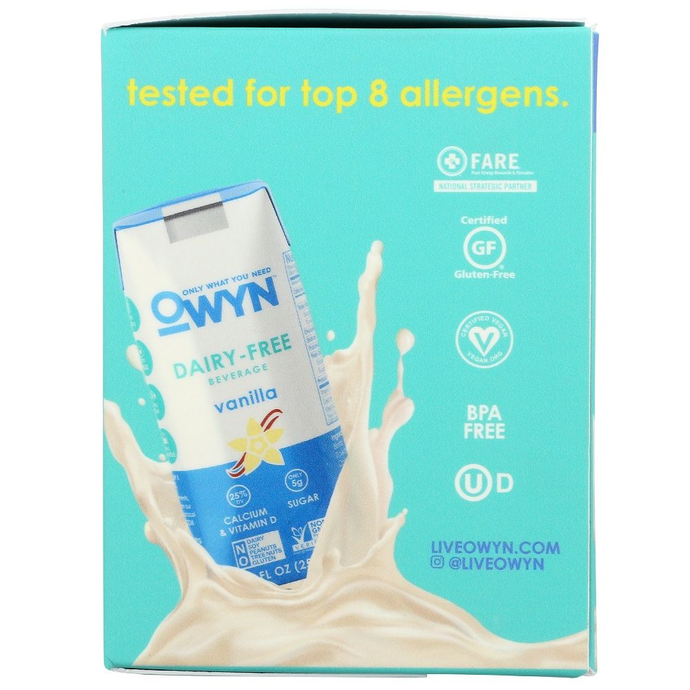 OWYN: Dairy-Free Vanilla Beverage 4 Pack, 34 oz