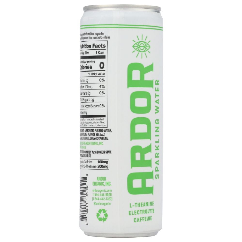 ARDOR ORGANIC: Mexican Lime Sparkling Water, 12 fo