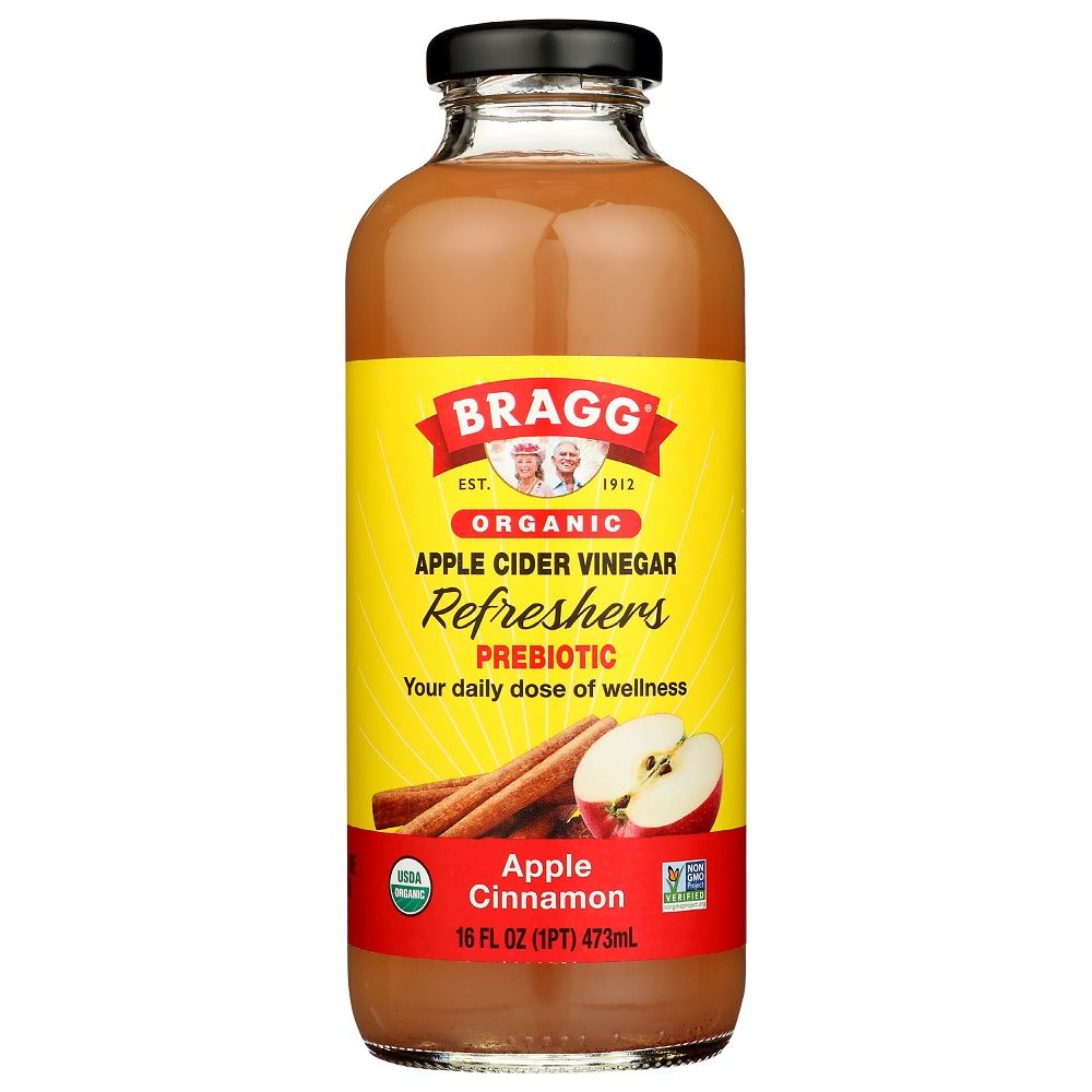 BRAGG: Organic Apple Cinnamon Apple Cider Vinegar Refreshers, 16 oz