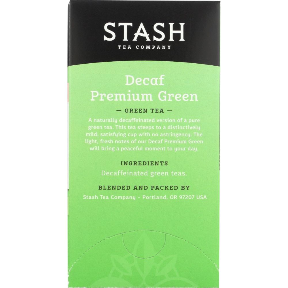 STASH TEA: Tea Decaf Grn, 18 bg