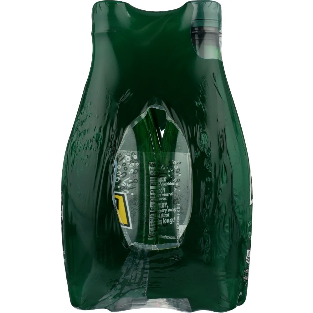 PERRIER: Sparkling Natural Mineral Water 6 Pack Pet, 101.4 oz
