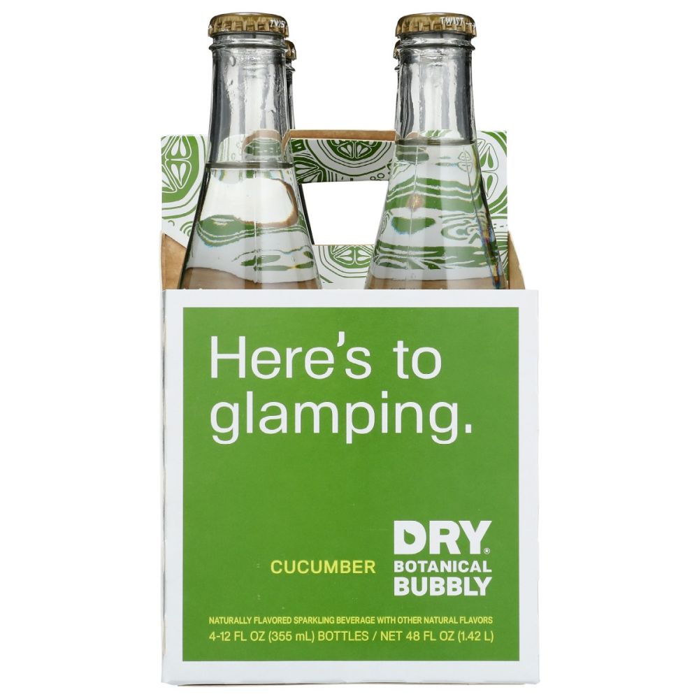 DRY SODA: Cucmbr Dry Sprkl Bttl 4Pk, 48 fo