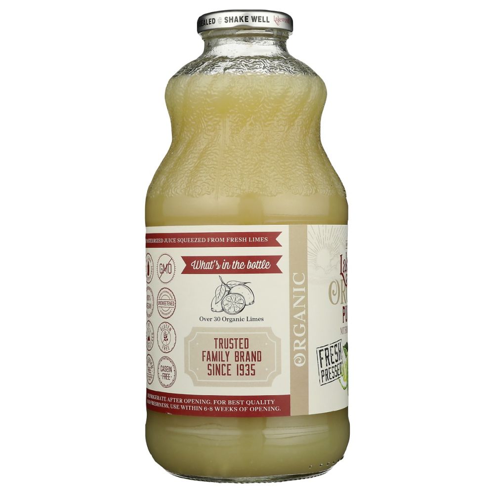 LAKEWOOD: Organic Pure Lime Juice, 32 oz