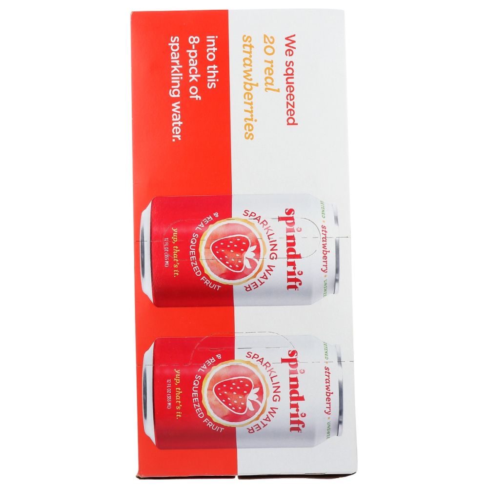 SPINDRIFT: Water Sprkl Strwbry 8Pk, 96 fo